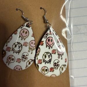 Hand Crafted Mixed Happy Faces Earrings